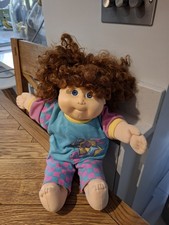 Cabbage Patch Doll Red Curly  Hair Vintage Signed
