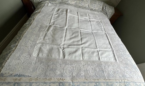 Large all white linen - white,