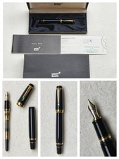 Rare Montblanc Boheme Vert Green Gem Mid Size Gold Coated Plated Fountain Pen