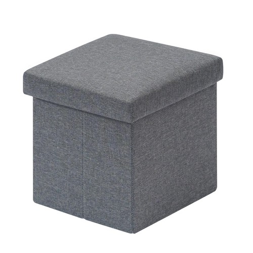 Grey small ottoman - grey,