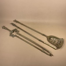 Vintage Brass Fireplace Tools