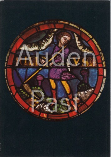 Medieval stained glass - glass, roundel