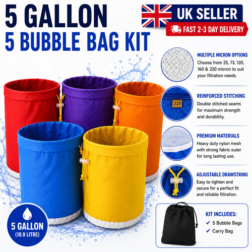 Gallon bubble bags - bags, 5