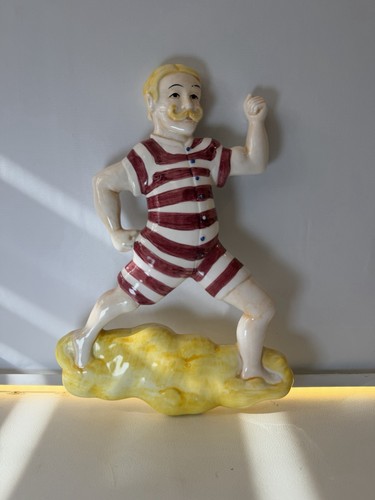 Vintage ceramic bathing - ceramic, man