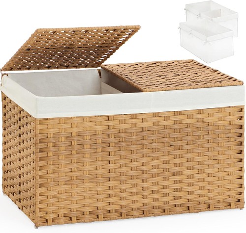 65l wicker storage basket - 65l,