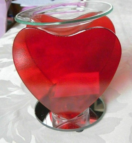 Red heart shape tart burner - shape,