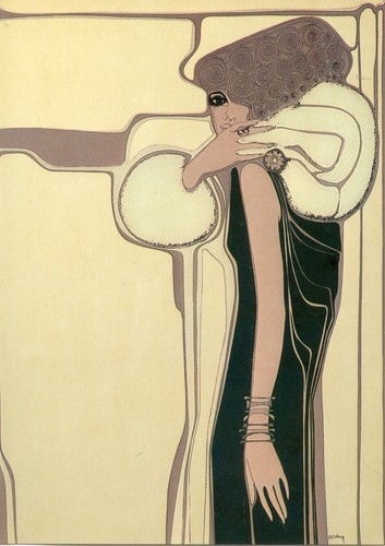 Cpsm style mucha yvon adam - cpsm, /