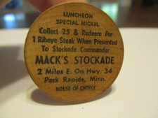 ONE WOODEN NICKLE MACK'S