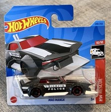 Hot Wheels 1:64 Mad Magna Black White 2023 HW Rescue Diecast Model Car
