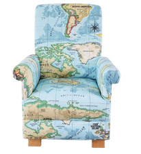 Kids Chair Blue Armchair Atlas