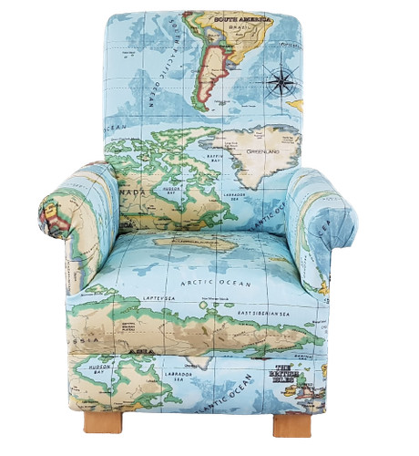 Kids chair blue armchair - kids,