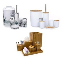 6 Pcs Bathroom Accessories Bin