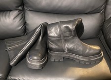 Jess Chunky Heel Boots Extra Wide Calf In the Style Ladies Size 8