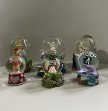 Disney Store Snow globe Bundle Tinkerbell Winnie The Pooh Snow White Collection