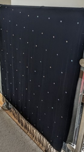 Luxurious large black velvet - luxurious,