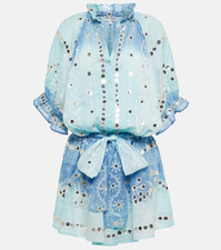 Juliet Dunn Blousson Blues Tie