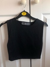 Primark Black Short Vest Size Small