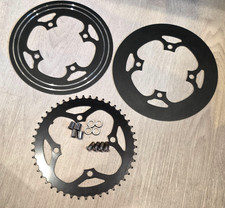 46 Teeth 104 BCD Narrow Chainring Guard Shield Cover Protector Bolts Spacers Nut