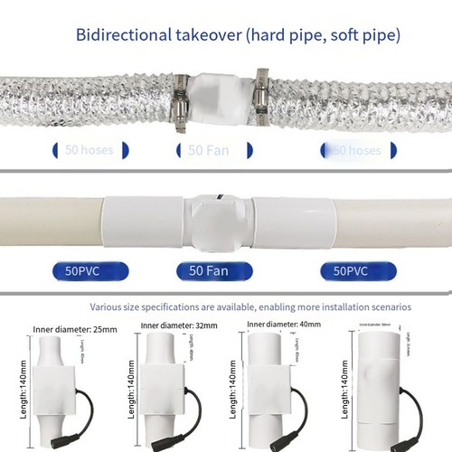 12v silent inline exhaust - inline, fan