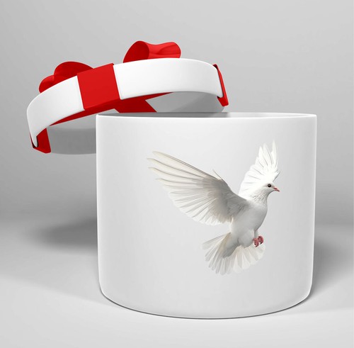 12x white pigeons tumbler - 12x,