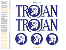 Trojan Sticker  Decal 300mm x2