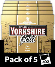 Yorkshire Tea Gold 80 Tea Bags - Pack of 5 - Total 400 Teabags