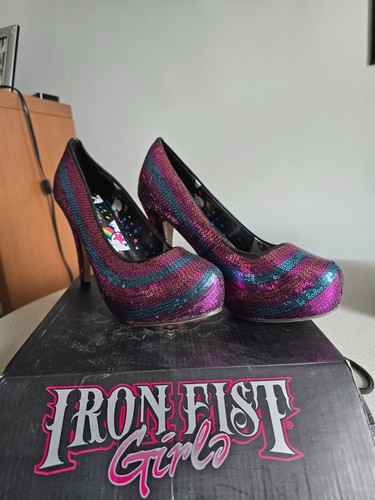 Iron fist platform stilettos - fist,