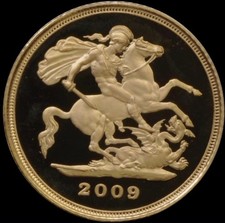 22k gold quality Proof half