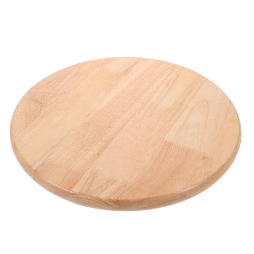 Wooden round food display - wooden,
