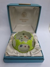 Vintage Strathearn Glass Overlay Paperweight.