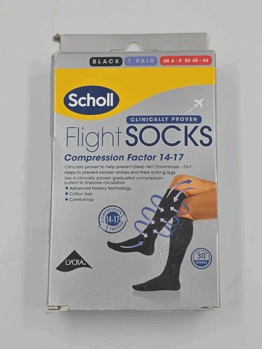 Scholl flight socks black - flight, 1
