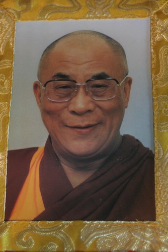 Dalai lama postcard thangka - lama,