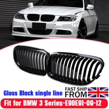 Pair Gloss Black Front Kidney