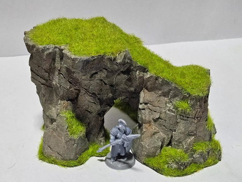 Rocky slopped hill arch - , /