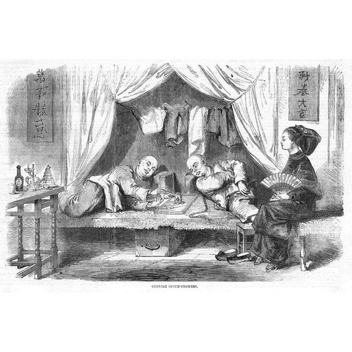 China chinese opium smokers - chinese,