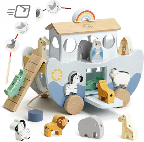 Wooden noahs ark - ark, toy
