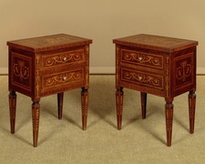 Pair of Italian Marquetry