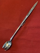 Very Long Vintage Silver Plated 1937 George VI Coronation Souvenir Pickle Spoon