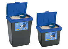 Winter Salt Bin Blue Lid for