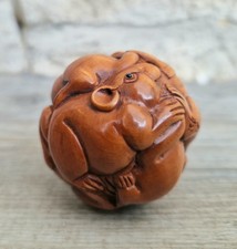 Antique Japanese Carved Zodiac