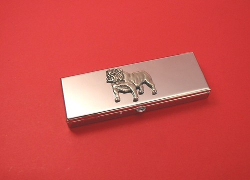 English bulldog pewter motif - bulldog,