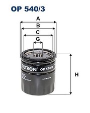 OIL FILTER FILTRON OP 540/3