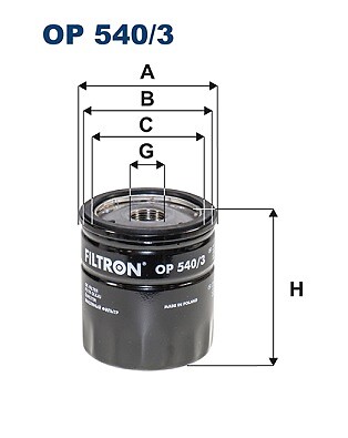Oil filter filtron 540 - oil,