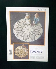 Twilleys # 6026 original vintage crochet pattern, table centres