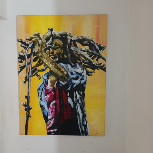 Bob marley acrylic painting - bob,
