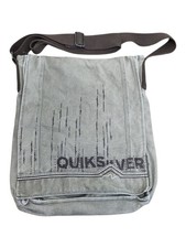 Quiksilver Y2K Messenger Shoulder Bag Army Green Canvas 100% Cotton