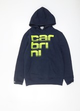Carbrini Boys Blue Pullover Hoodie 12-13 Years - Graphic Design
