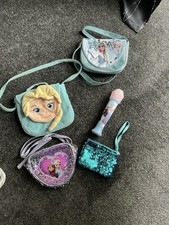 Disney Frozen 2 Bundle Of Bags And Working Singalong Microphone