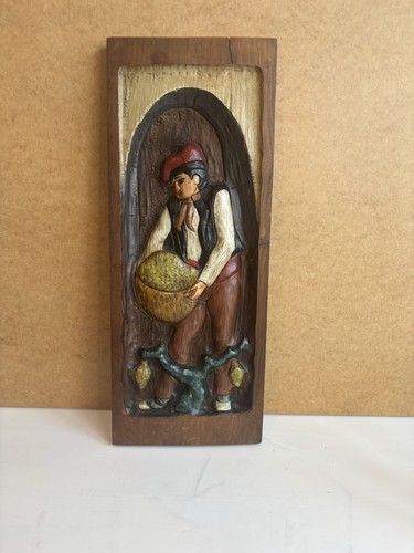 Vintage hand carved wooden - hand,