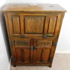 Old Charm Furniture Wood Bros Solid Wood Cocktail Cabinet 